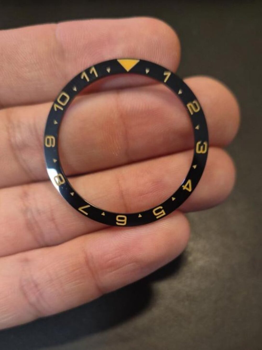 DLW Seiko Slim Bezel Insert SKX007 Black Ceramic Dual Time 35mm